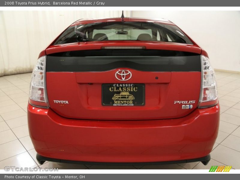 Barcelona Red Metallic / Gray 2008 Toyota Prius Hybrid