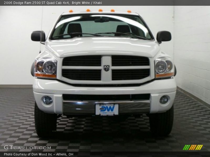 Bright White / Khaki 2006 Dodge Ram 2500 ST Quad Cab 4x4