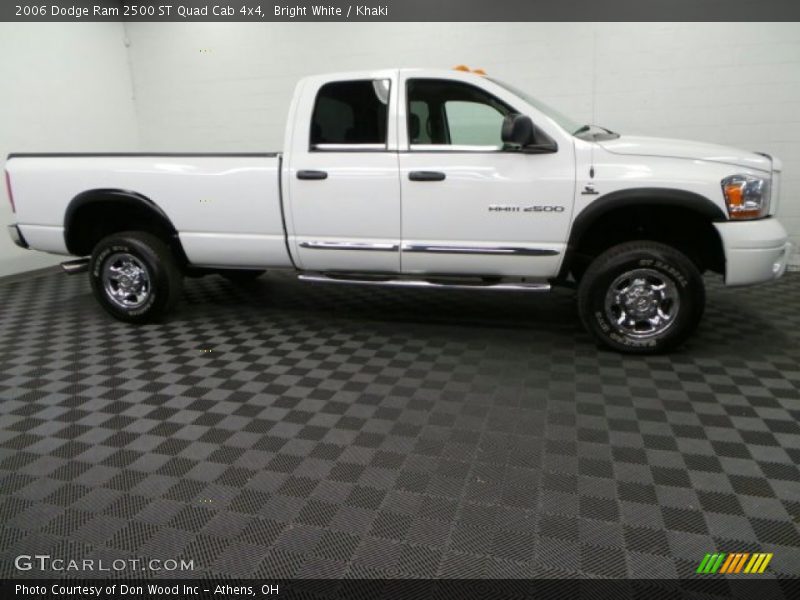 Bright White / Khaki 2006 Dodge Ram 2500 ST Quad Cab 4x4
