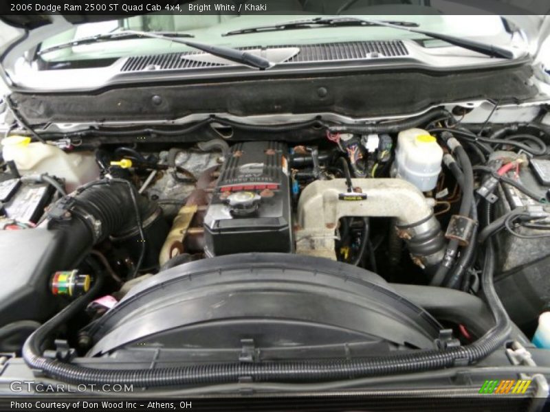Bright White / Khaki 2006 Dodge Ram 2500 ST Quad Cab 4x4