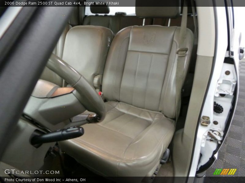 Bright White / Khaki 2006 Dodge Ram 2500 ST Quad Cab 4x4