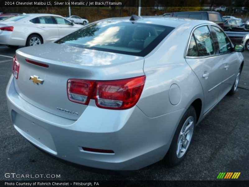Silver Ice Metallic / Jet Black/Titanium 2014 Chevrolet Malibu LS