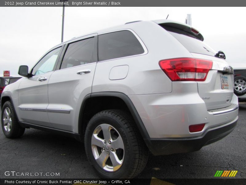 Bright Silver Metallic / Black 2012 Jeep Grand Cherokee Limited