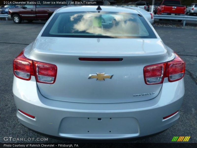 Silver Ice Metallic / Jet Black/Titanium 2014 Chevrolet Malibu LS