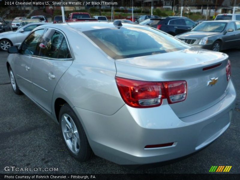 Silver Ice Metallic / Jet Black/Titanium 2014 Chevrolet Malibu LS