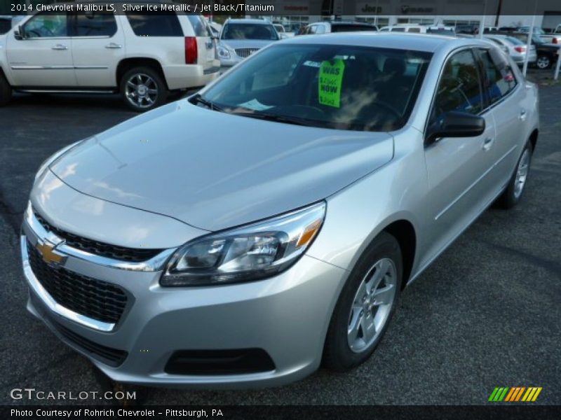 Silver Ice Metallic / Jet Black/Titanium 2014 Chevrolet Malibu LS