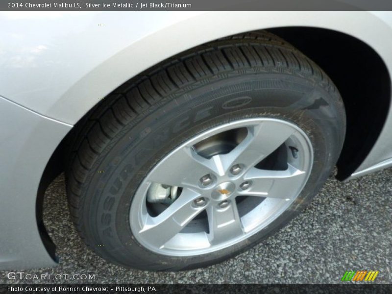 Silver Ice Metallic / Jet Black/Titanium 2014 Chevrolet Malibu LS