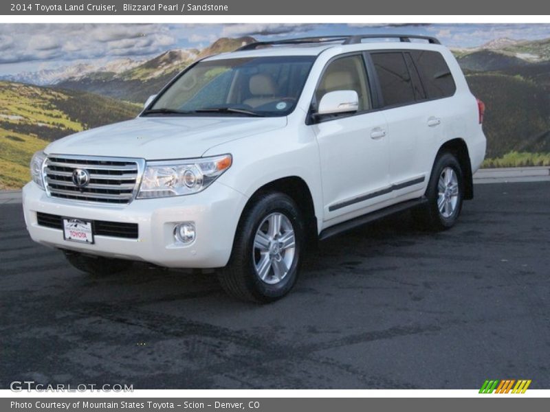 Blizzard Pearl / Sandstone 2014 Toyota Land Cruiser