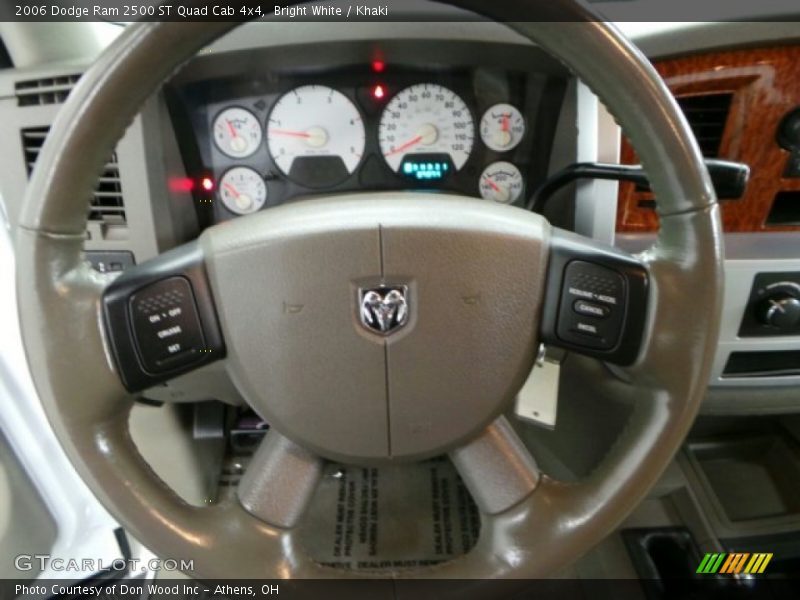 Bright White / Khaki 2006 Dodge Ram 2500 ST Quad Cab 4x4