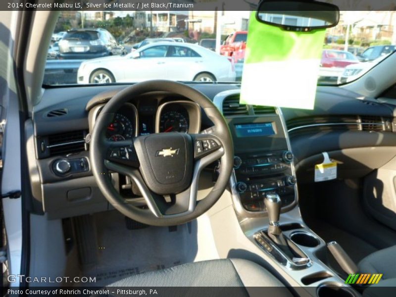 Silver Ice Metallic / Jet Black/Titanium 2014 Chevrolet Malibu LS