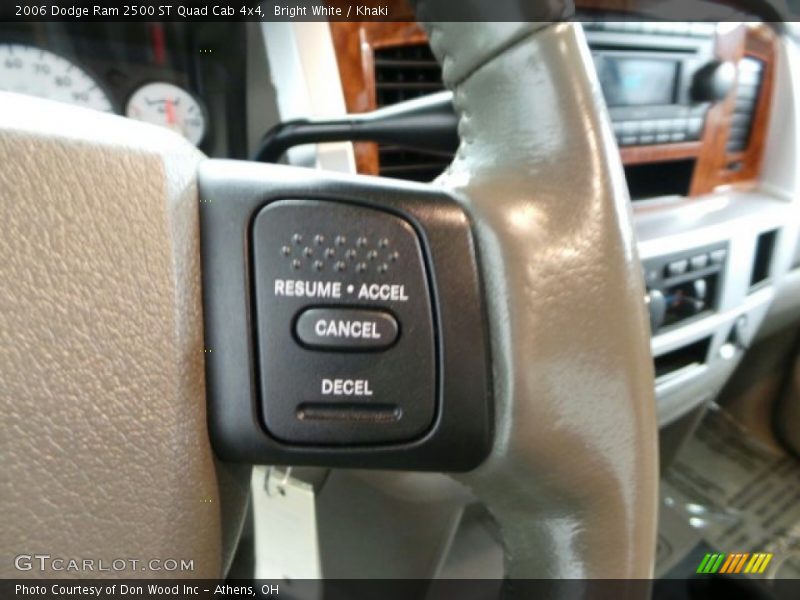 Bright White / Khaki 2006 Dodge Ram 2500 ST Quad Cab 4x4