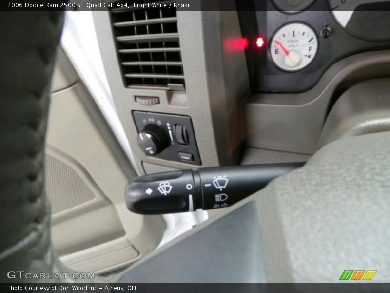 Bright White / Khaki 2006 Dodge Ram 2500 ST Quad Cab 4x4