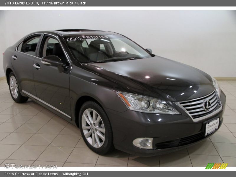 Truffle Brown Mica / Black 2010 Lexus ES 350