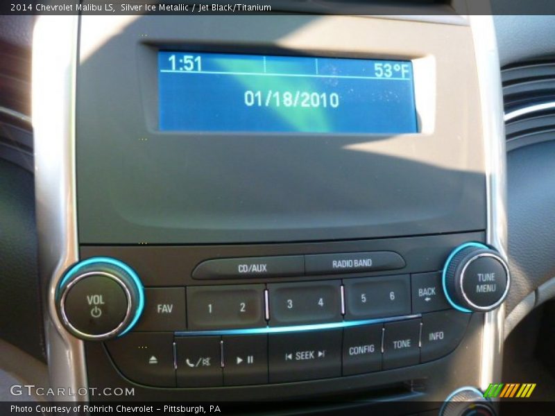 Silver Ice Metallic / Jet Black/Titanium 2014 Chevrolet Malibu LS