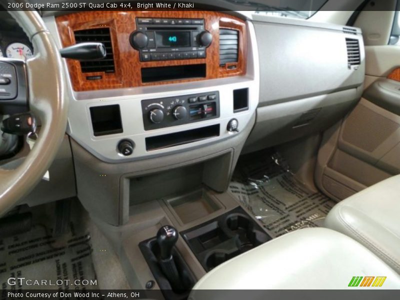 Bright White / Khaki 2006 Dodge Ram 2500 ST Quad Cab 4x4