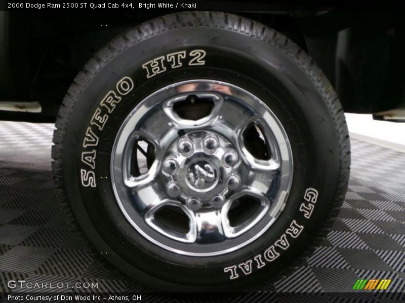 Bright White / Khaki 2006 Dodge Ram 2500 ST Quad Cab 4x4