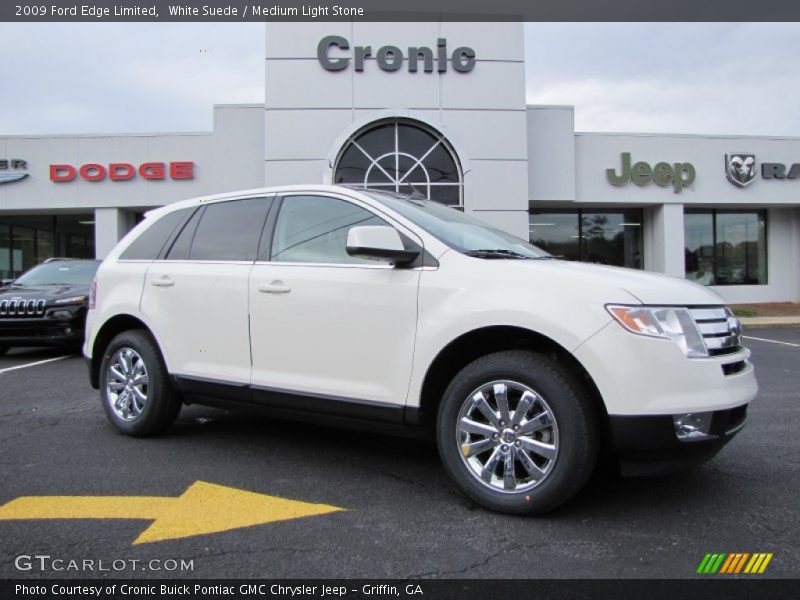 White Suede / Medium Light Stone 2009 Ford Edge Limited