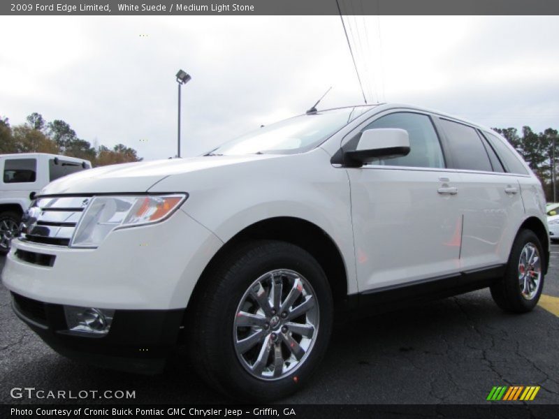 White Suede / Medium Light Stone 2009 Ford Edge Limited