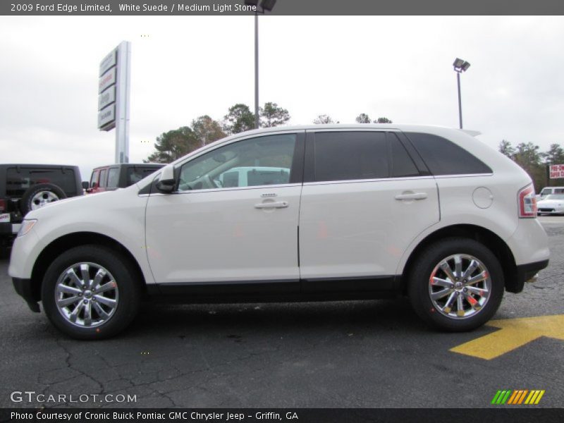White Suede / Medium Light Stone 2009 Ford Edge Limited