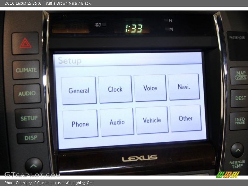 Truffle Brown Mica / Black 2010 Lexus ES 350