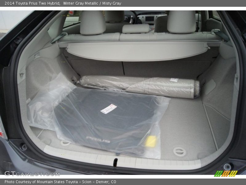Winter Gray Metallic / Misty Gray 2014 Toyota Prius Two Hybrid