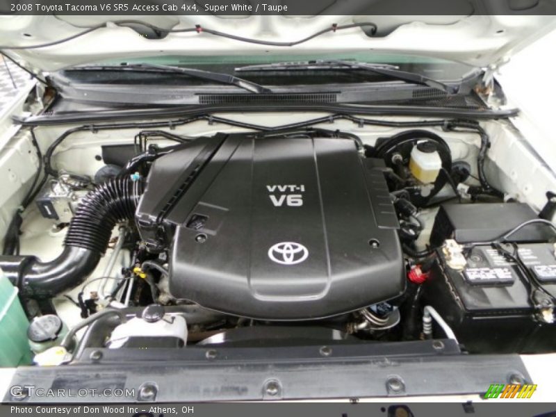 Super White / Taupe 2008 Toyota Tacoma V6 SR5 Access Cab 4x4