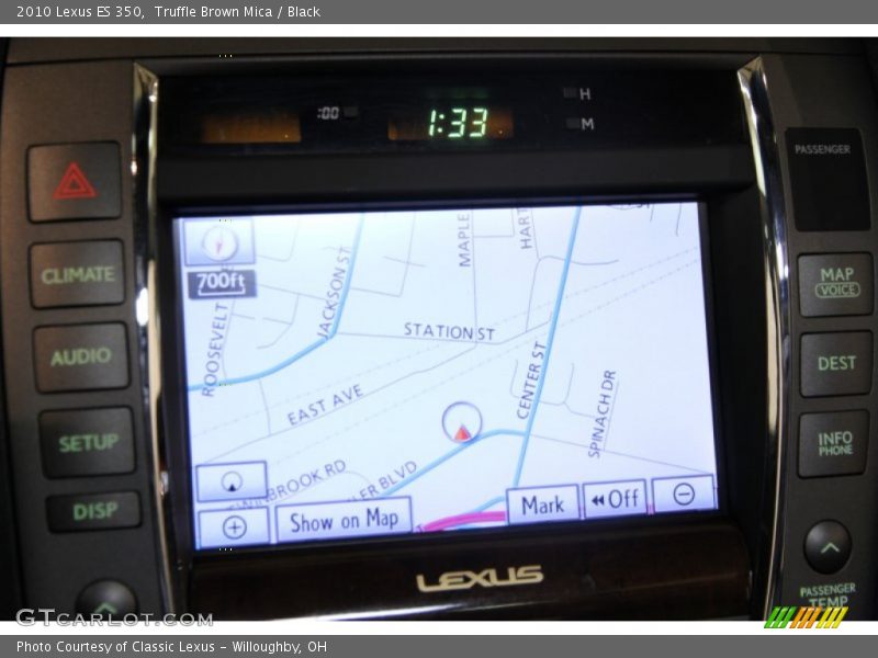 Truffle Brown Mica / Black 2010 Lexus ES 350