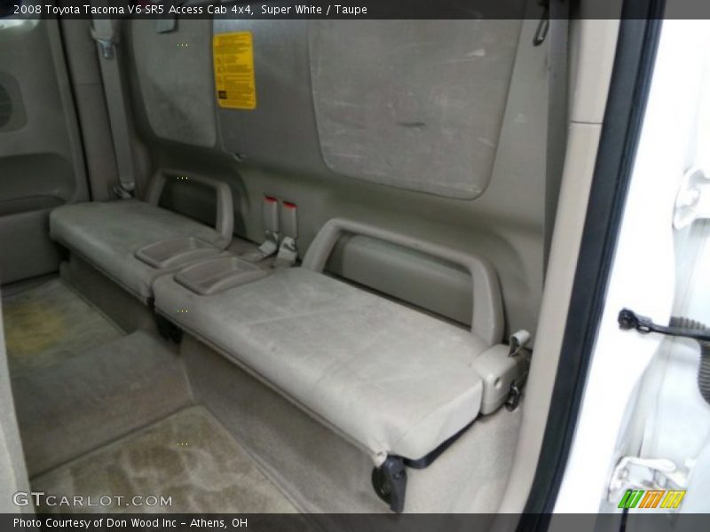 Super White / Taupe 2008 Toyota Tacoma V6 SR5 Access Cab 4x4