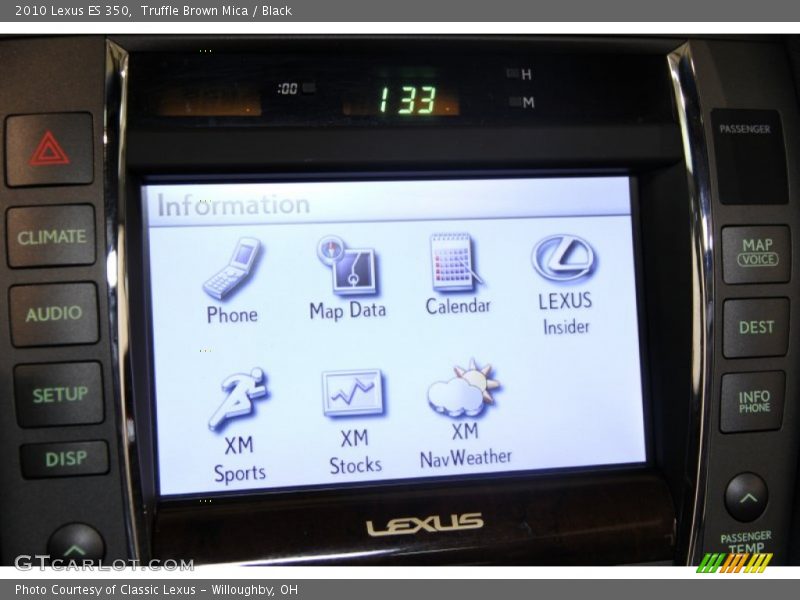 Truffle Brown Mica / Black 2010 Lexus ES 350
