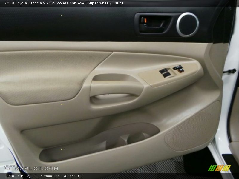 Super White / Taupe 2008 Toyota Tacoma V6 SR5 Access Cab 4x4