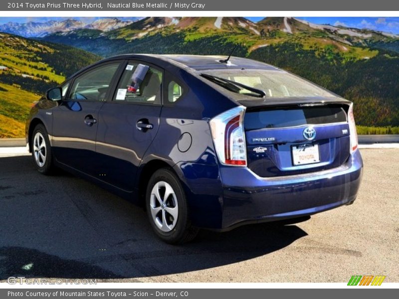 Nautical Blue Metallic / Misty Gray 2014 Toyota Prius Three Hybrid