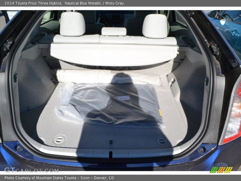 Nautical Blue Metallic / Misty Gray 2014 Toyota Prius Three Hybrid