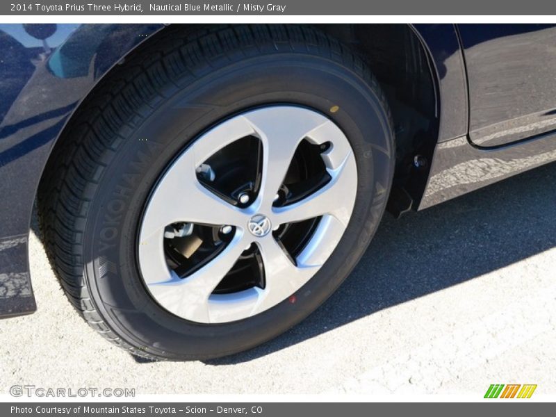 Nautical Blue Metallic / Misty Gray 2014 Toyota Prius Three Hybrid