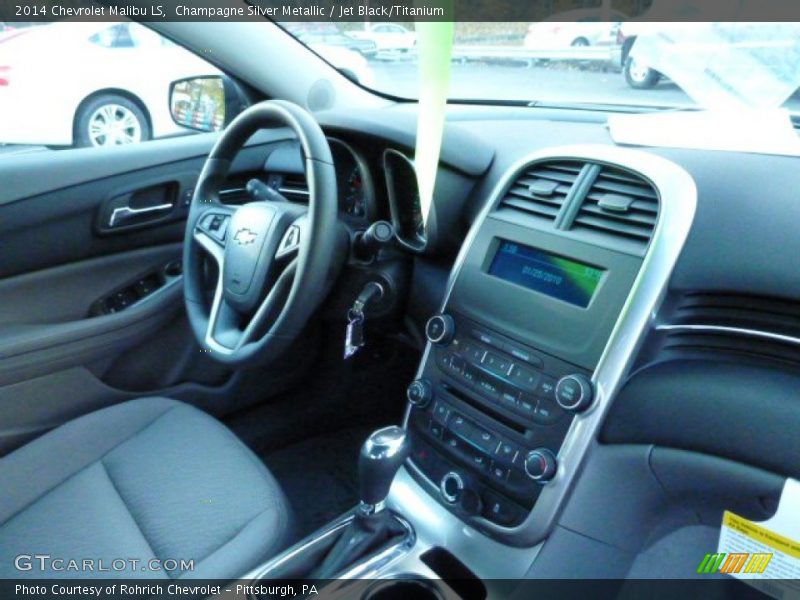 Champagne Silver Metallic / Jet Black/Titanium 2014 Chevrolet Malibu LS