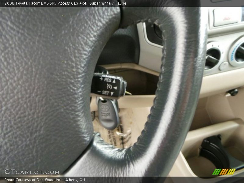 Super White / Taupe 2008 Toyota Tacoma V6 SR5 Access Cab 4x4