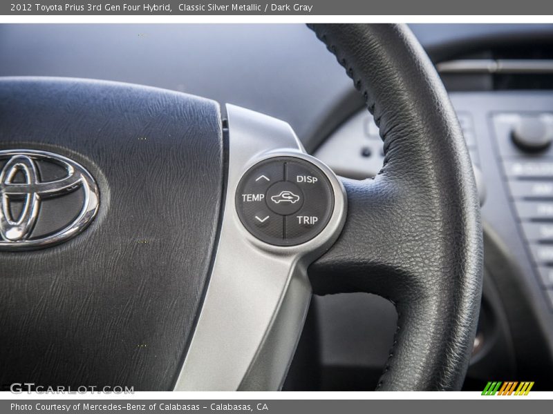 Controls of 2012 Prius 3rd Gen Four Hybrid