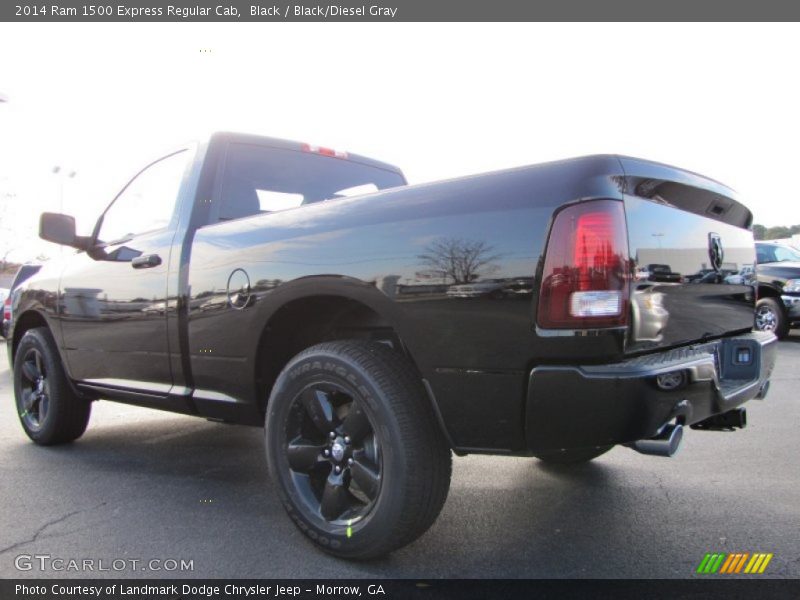 Black / Black/Diesel Gray 2014 Ram 1500 Express Regular Cab