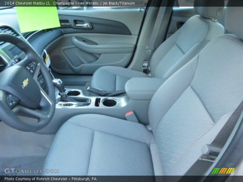 Champagne Silver Metallic / Jet Black/Titanium 2014 Chevrolet Malibu LS