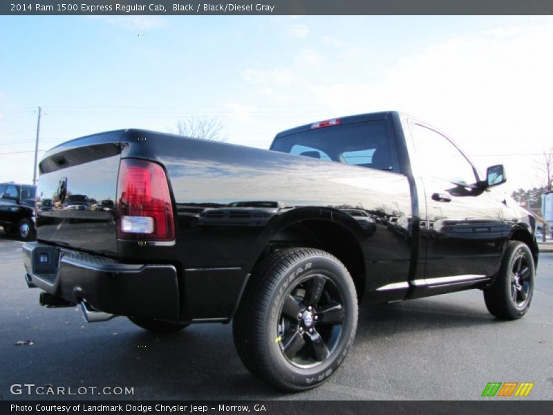 Black / Black/Diesel Gray 2014 Ram 1500 Express Regular Cab