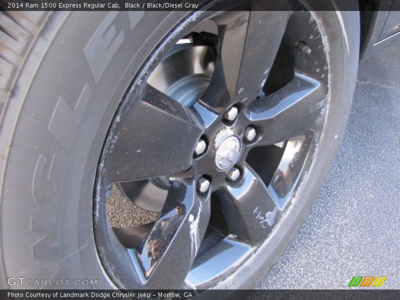 Black / Black/Diesel Gray 2014 Ram 1500 Express Regular Cab