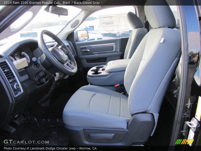Black / Black/Diesel Gray 2014 Ram 1500 Express Regular Cab