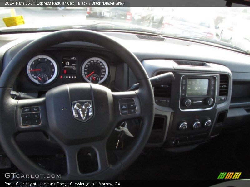 Black / Black/Diesel Gray 2014 Ram 1500 Express Regular Cab