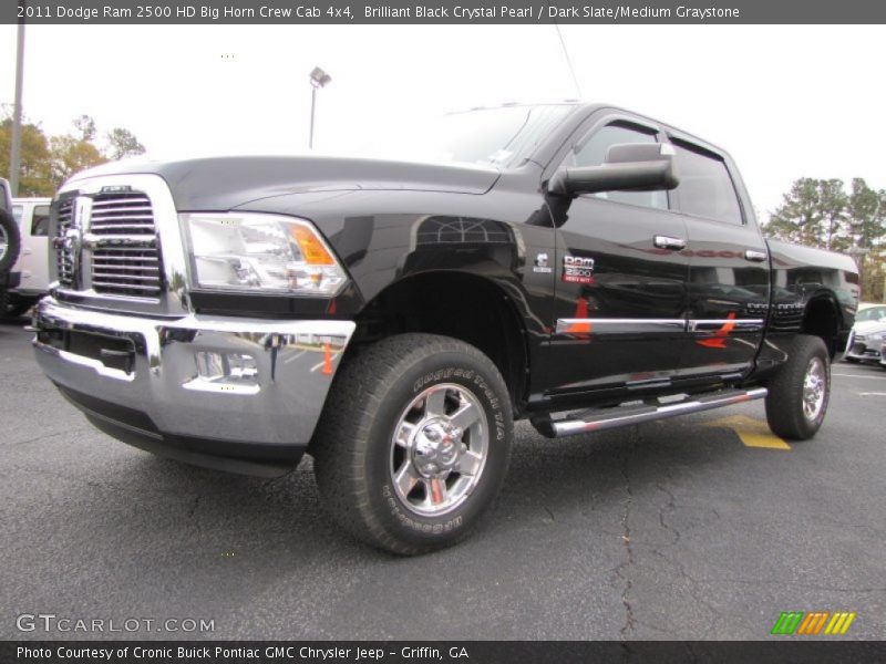 Brilliant Black Crystal Pearl / Dark Slate/Medium Graystone 2011 Dodge Ram 2500 HD Big Horn Crew Cab 4x4