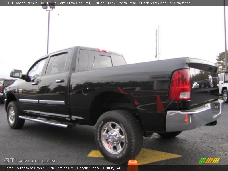 Brilliant Black Crystal Pearl / Dark Slate/Medium Graystone 2011 Dodge Ram 2500 HD Big Horn Crew Cab 4x4