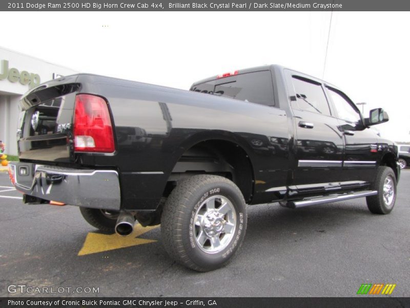 Brilliant Black Crystal Pearl / Dark Slate/Medium Graystone 2011 Dodge Ram 2500 HD Big Horn Crew Cab 4x4