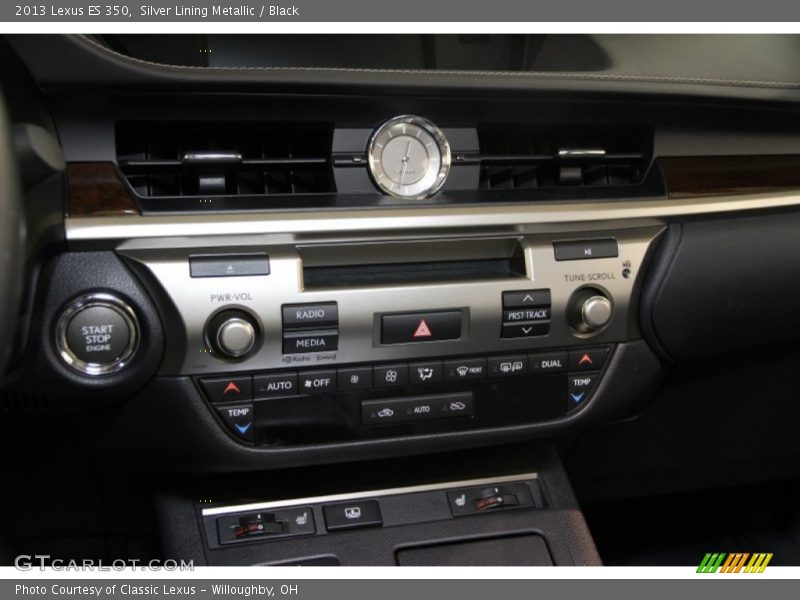 Silver Lining Metallic / Black 2013 Lexus ES 350