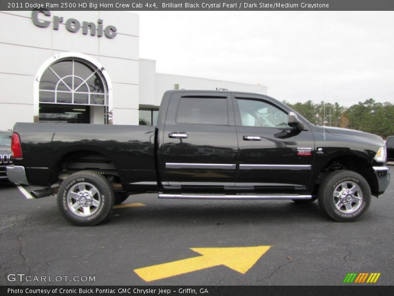 Brilliant Black Crystal Pearl / Dark Slate/Medium Graystone 2011 Dodge Ram 2500 HD Big Horn Crew Cab 4x4