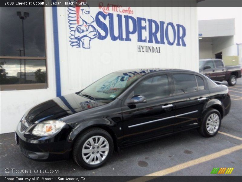 Black / Gray 2009 Chevrolet Cobalt LT Sedan