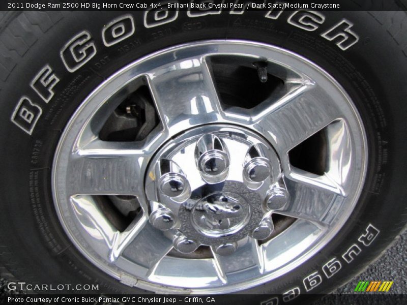 Brilliant Black Crystal Pearl / Dark Slate/Medium Graystone 2011 Dodge Ram 2500 HD Big Horn Crew Cab 4x4