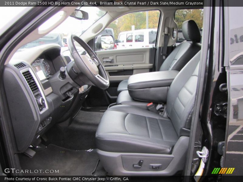 Brilliant Black Crystal Pearl / Dark Slate/Medium Graystone 2011 Dodge Ram 2500 HD Big Horn Crew Cab 4x4